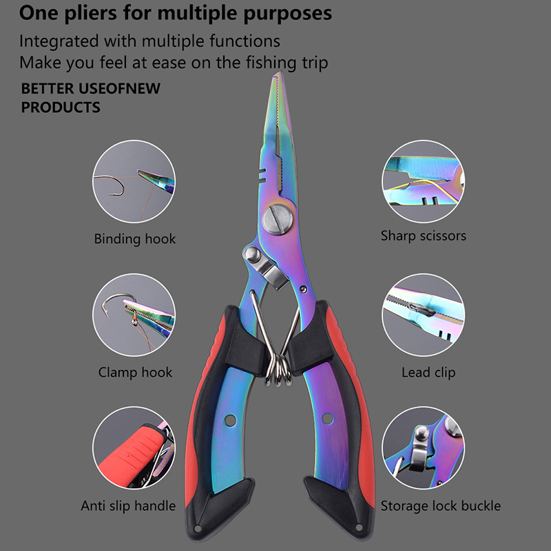 1Pc 다기능 낚시 펜치 미끄럼 방지 스테인레스 스틸  - Fishing Line Cutter 리뷰 및 가격