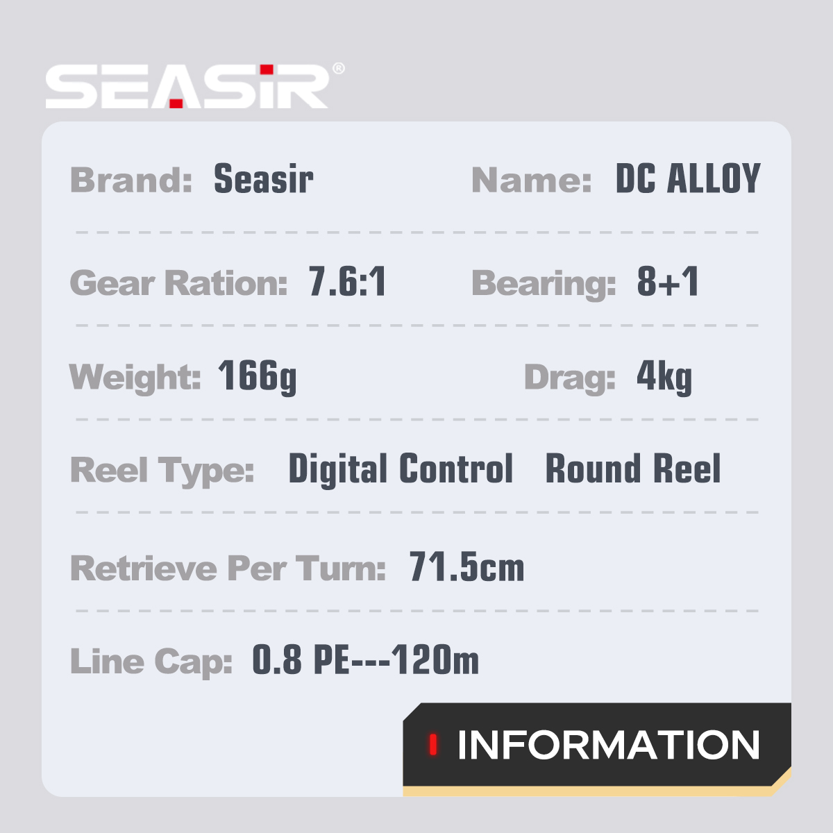 SEASIR DC 알로이 풀 메탈 라운드 릴, DC 드 - Kastking Reel Zephyr 리뷰 및 가격