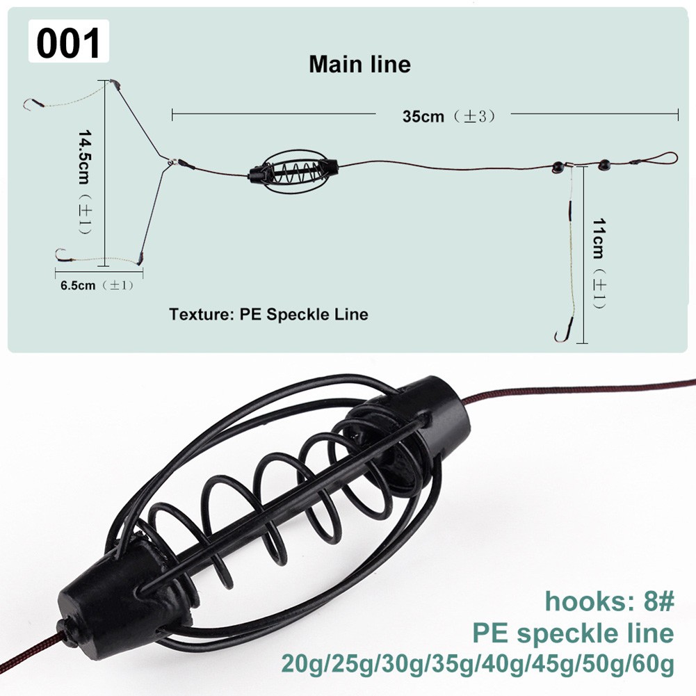 1PCS 잉어 낚시 피더 유럽 잉어 낚시 케이지 후크  - Monofilament Line 리뷰 및 가격